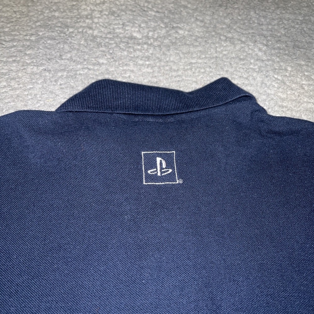 Vtg Ps2 Socom 3 Us Navy Seals Shirt Xl Blue Promo Polo Playstation 2 Video Game View 4